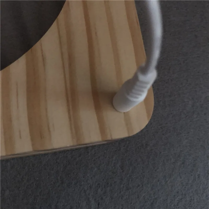 Love knot Abstract Wood Night Light Decor Nightlight USB Desk Table Lamp 3D Visual Bedroom Baby Chi