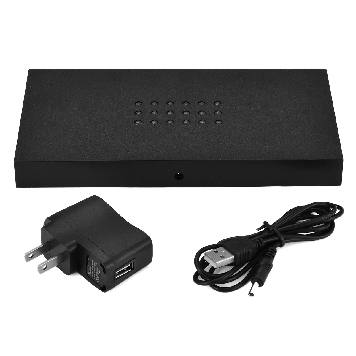 

Mayitr Crystal Display Crafts Lamp Bases 18 LED White Plastic USB Night Light Lamp Base Stand AC Adapter US Plug