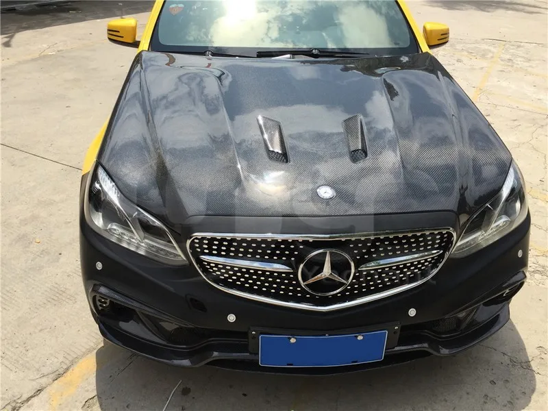 2013-2015 Mercedes Benz W212 Black Series Style Hood Bonnet CF (24)