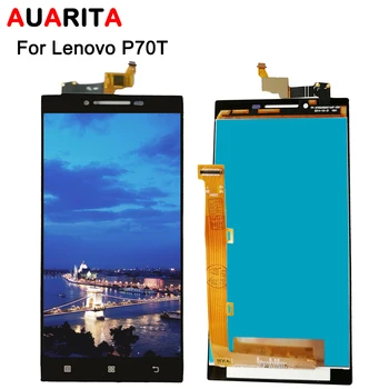 

AAA quality LCD Display and Touch panel Screen digiziter with frame Assembly For Lenovo P70 P70-T P70t Black White + free tools