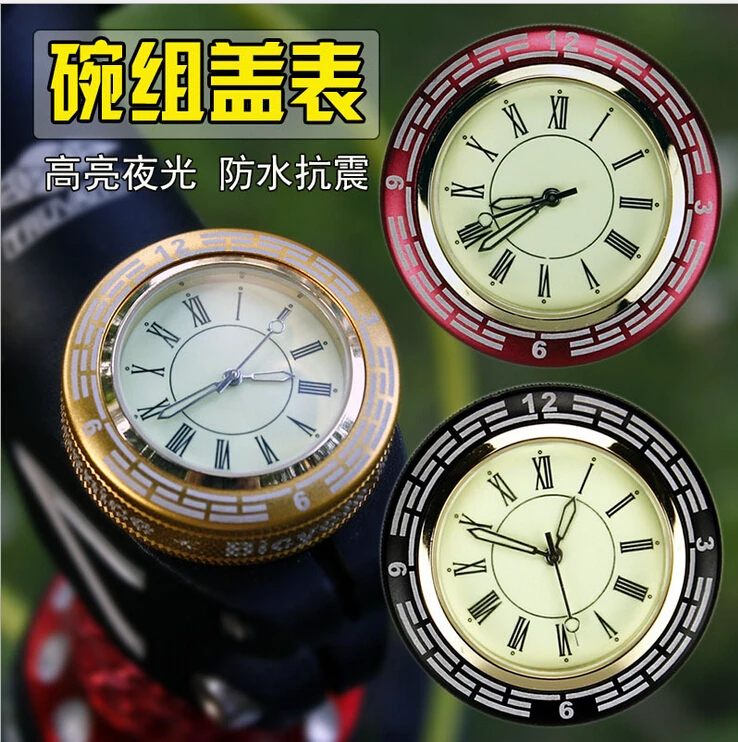 

Whole Sale 40pc/log bicycle quartz Watch quartz Headset top cap stem cover for mtb road bike fixie fixed gear clock 3 Colors
