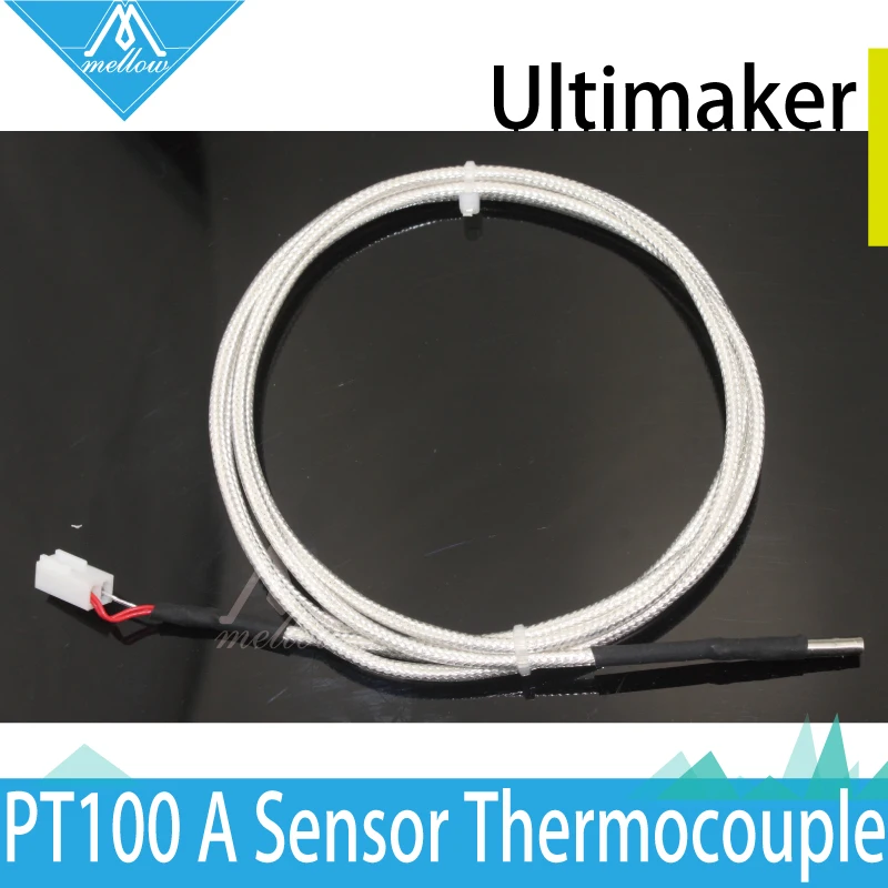 3D Printer Parts Reprap Ultimaker 2 UM2 PT100A Hotend Thermocouple sensor 2 cores M3 15 1300mm