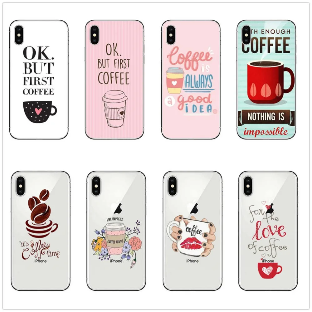 OK But First Coffee Силиконовый ТПУ чехол для телефона IPhone 12 mini X XR XS MAX 11 Pro 6s 7 8 PLUS 5S SE 2020