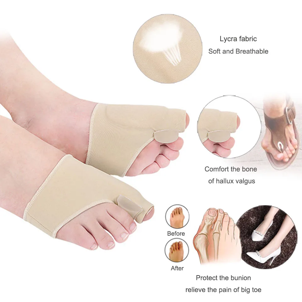 Silicone Gel Insoles Orthopedic Insoles Foot Relieve Toe Correction Device Soles Foot Care Toe Valgus Half Pads Men Women