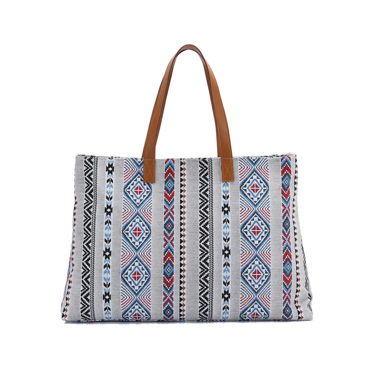 BOHO Gypsy Chic Women Tribal Tote Bag Large Shopper Bag Designer inspired Bohemian Beach BagTravelWeekenderGymMummy Diaper Bag (9)
