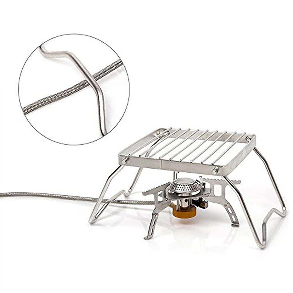 Stainless Steel Foldable Stove Stand Rack Support Folding Camping Pot Holder Tool Outdoor Sports Cooking Equipment