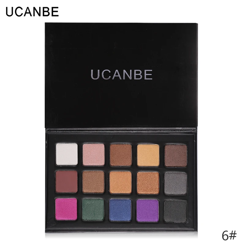 

UCANBE Brand 15 Color Eyeshadow Makeup Palette Shimmer Matte Party Style Highlighter Glitter Eye Shadow Cosmetics Nude Eyes Set