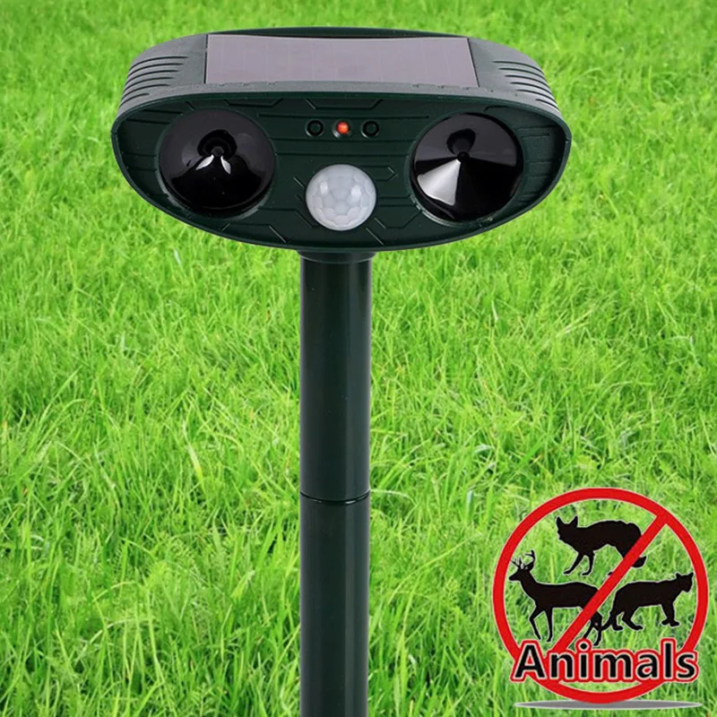 

Garden Ultrasound Dog Repeller Outdoor Dispel Animals Stop Bark Dog Training Device LED Ultrasonic Electronic Dog Repeller