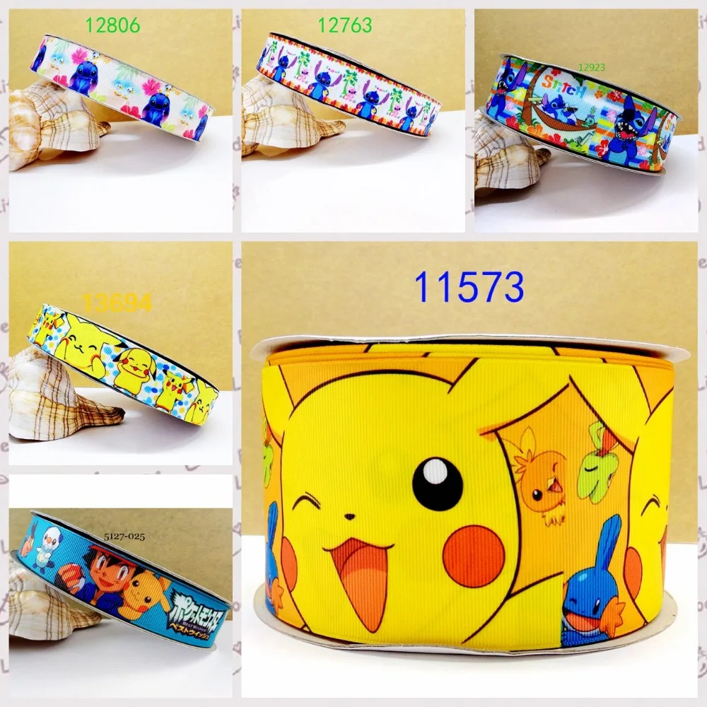 

Cartoon printed grosgrain ribbon ,satin ribbon 10 yards.