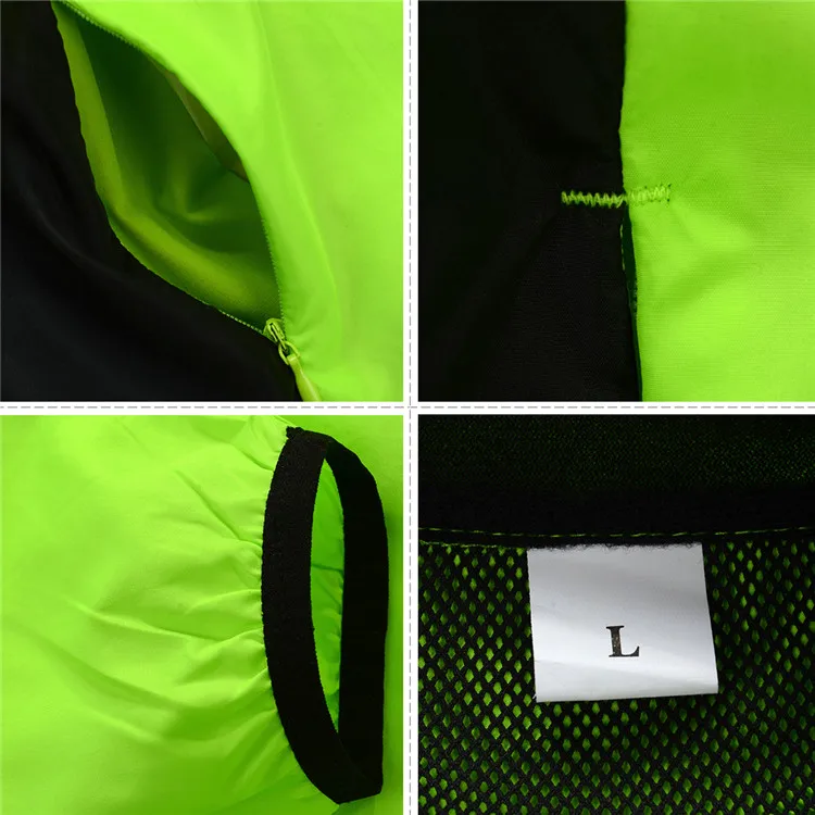 WOSAWE Cycling Windproof Long Sleeve Jersey Windbreaker Riding Waterproof Bicycle Bike Jacket Cycle Wear Sports Wind Coat Men