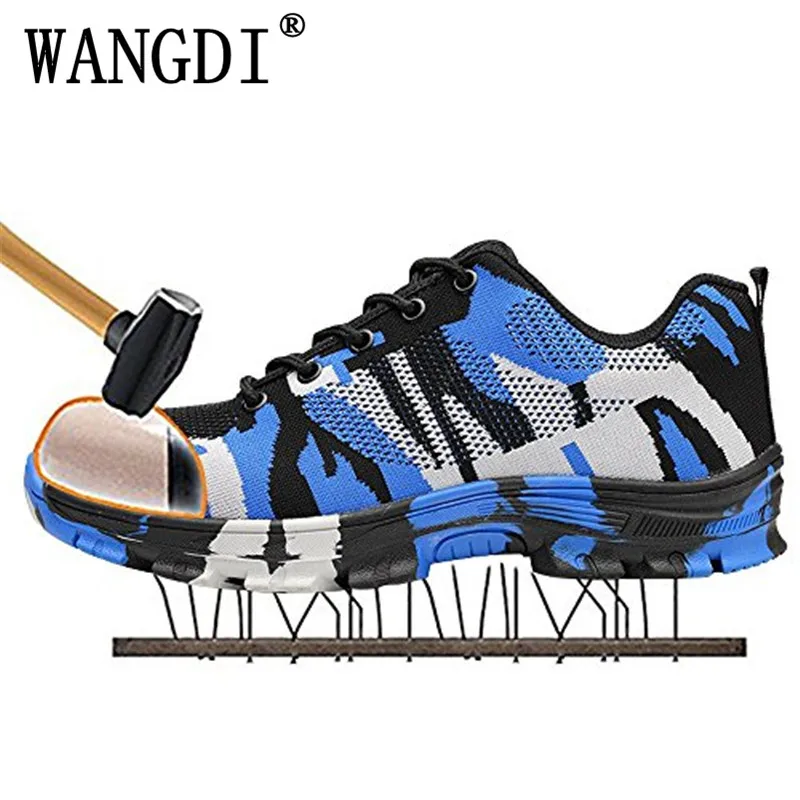 

2019 New Men's Plus Size 35-48 Outdoor Steel Toe Cap Military Work & Safety Boots Shoes Men Camouflage Army Puncture Proof Boots