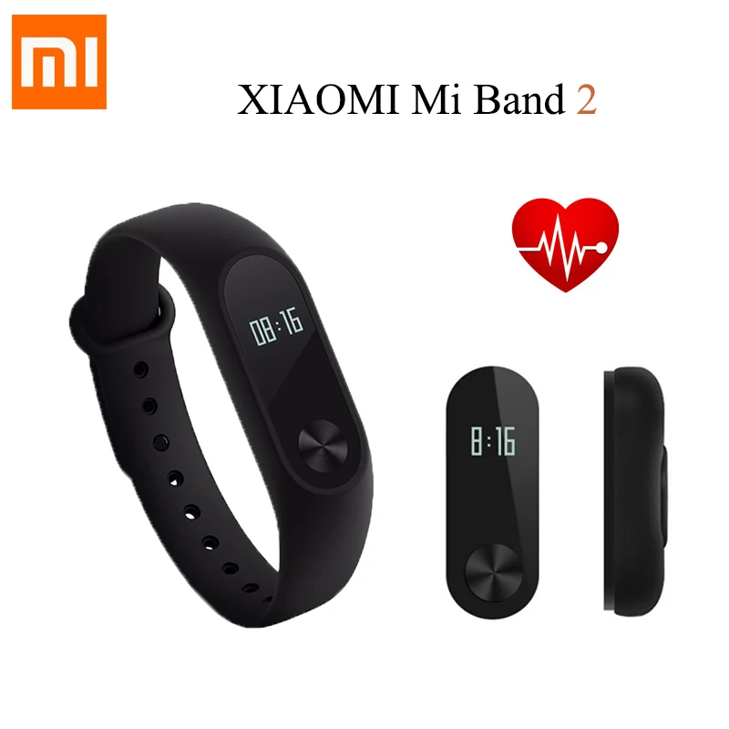 Оригинальный Смарт-браслет Xiaomi Mi Band 2 фитнес-браслет пульсометр IP67