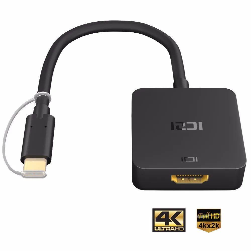 ICZI 4K USB C type C к HDMI кабель адаптер Thunderbolt 3 USB C HDMI кабель для MacBook Chromebook Pixel samsung S8 S9 huawei