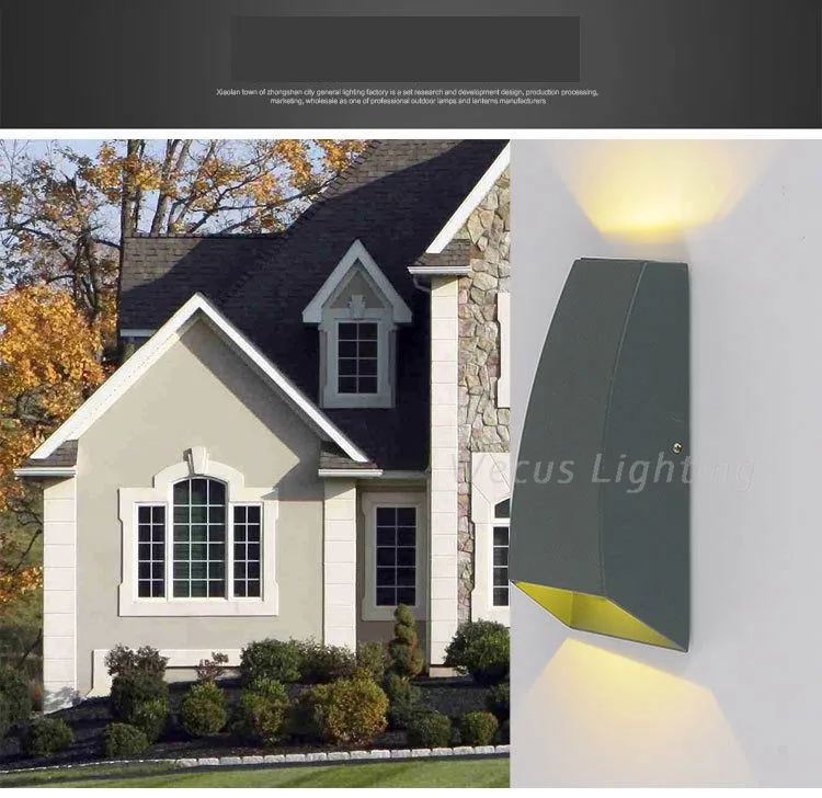 Модный светодиодный водонепроницаемый уличный светильник, настенный светильник для виллы, забора, камеры, садовый светильник, WCS-OWL39