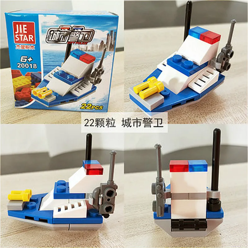 

11.11 City Guard Fighting Car Helicopter Boat Building Blocks Compatible Legoed City Figures Trucks Bricks Children Toys