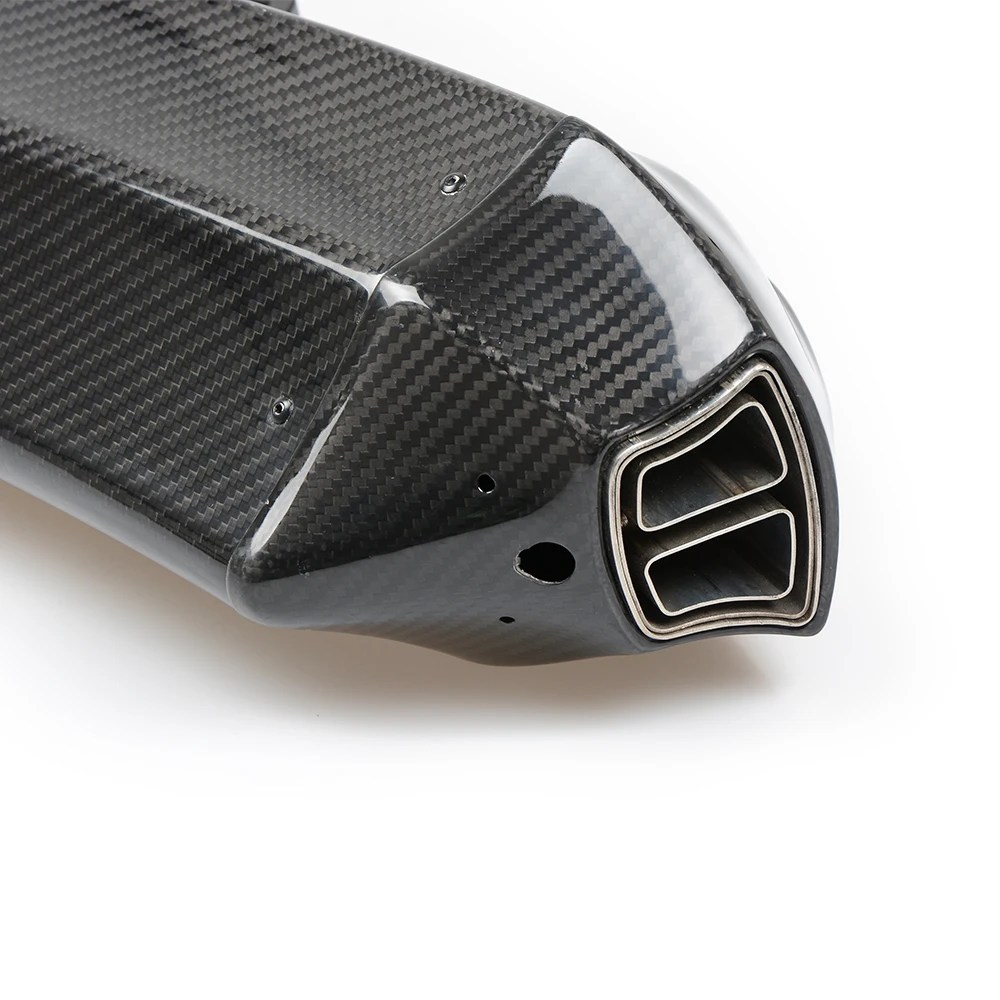 De fibra de carbono Real silenciador de Escape de escapar con DB asesino para BMW F800GS F800R F800GT F800ST F800S F700GS F650GS