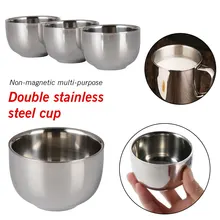 7,2 см нержавеющая сталь немагнитная чашка гладкая поверхность для дома и сада кухонный инструмент кухонные принадлежности двухслойная чашка
