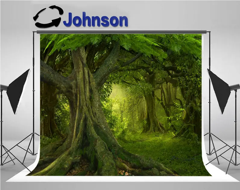 tropical jungle tree photo backdrop Vinyl cloth High quality Computer print wall background | Электроника