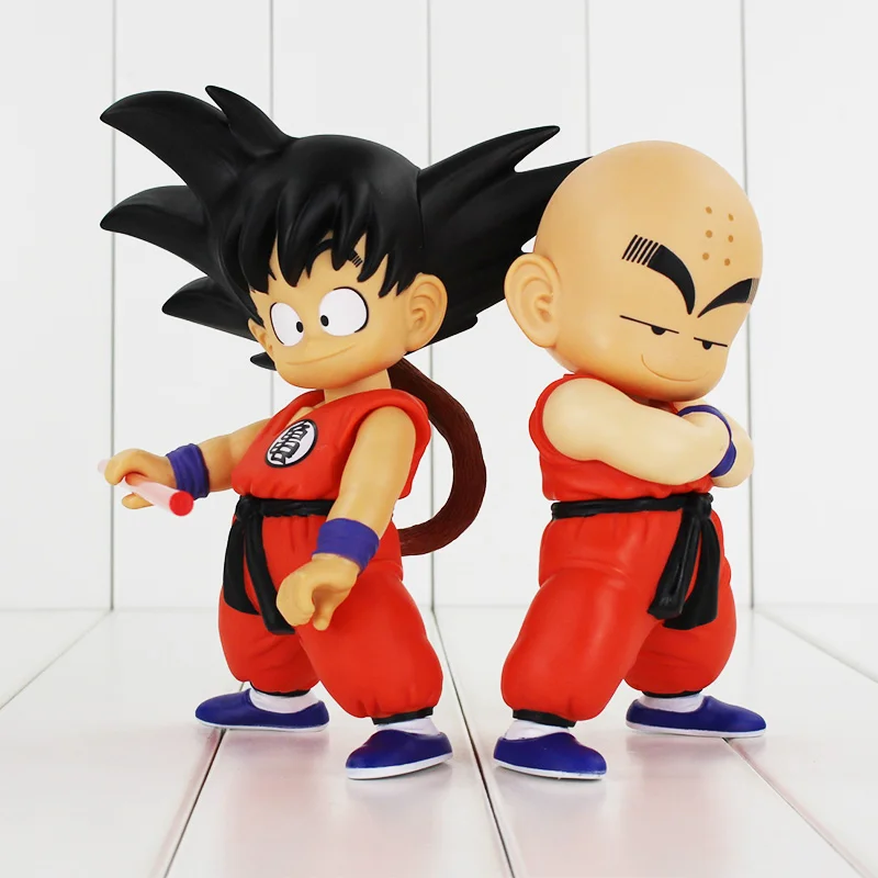 2 стиля аниме милый вращающийся Драконий жемчуг Z Goku Krillin фигурка игрушка Сон Гоку куририн детская модель кукла детский подарок