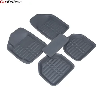 

Car Believe Auto car floor Foot mat For Volkswagen passat b5 touran 2005 polo sedan golf 6 sharan waterproof car accessories