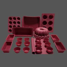 1 комплект 22 шт. для маффинов кексов приборы для украшения выпечки маффинов стаканчик чехол силиконовый Формы для кексов печенья кухонная утварь для выпечки набор