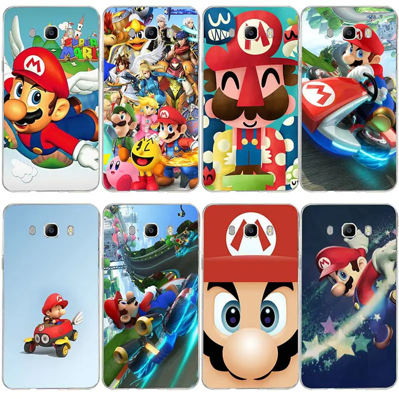 

Soft TPU Phone Case For Samsung Galaxy A3 A5 A7 J5 J7 J3 2017 J1 J2 2016 Back Cover Coque Super Marios Bros Mushrooms Art