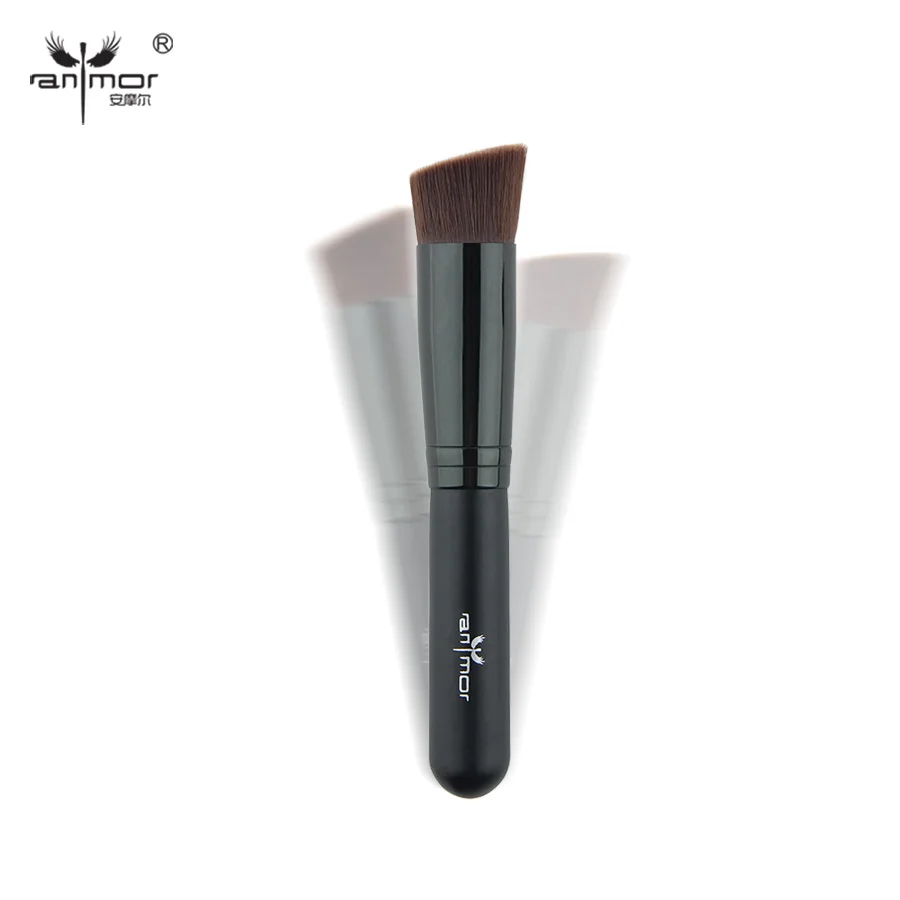 

Anmor Makeup Brushes Make Up Brush Mini Foundation Professional Cosmetic Soft Blending Synthetic Hair Contour Concealer Cleaner
