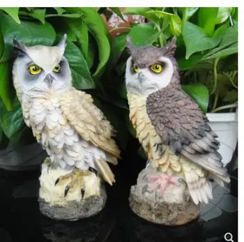 

Owl resin ornament Guarding bird deity meaty plant Home ornament gardening office craft statues Vintage sculpture Home dies