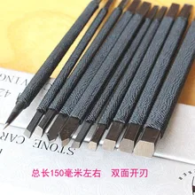 10 шт./компл. черный нейлон и стальная стамеска комплект резьба по камню Ножи художник плотник ручные инструменты для Шушан камни