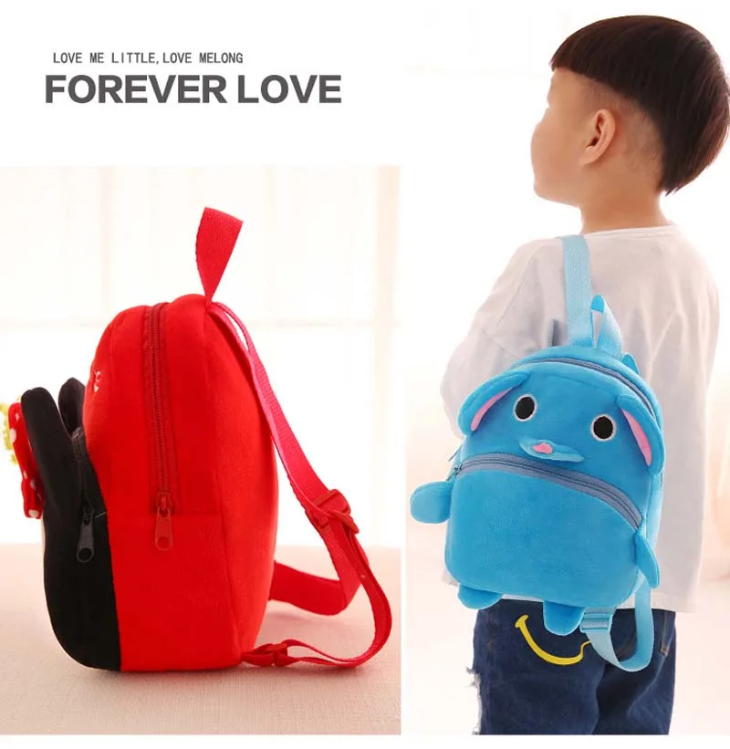 Школьный рюкзак 3D милый аниме мультфильм детский школьный плюшевый мальчик девочки Игрушка Животные рюкзаки для Детские Наплечные сумки