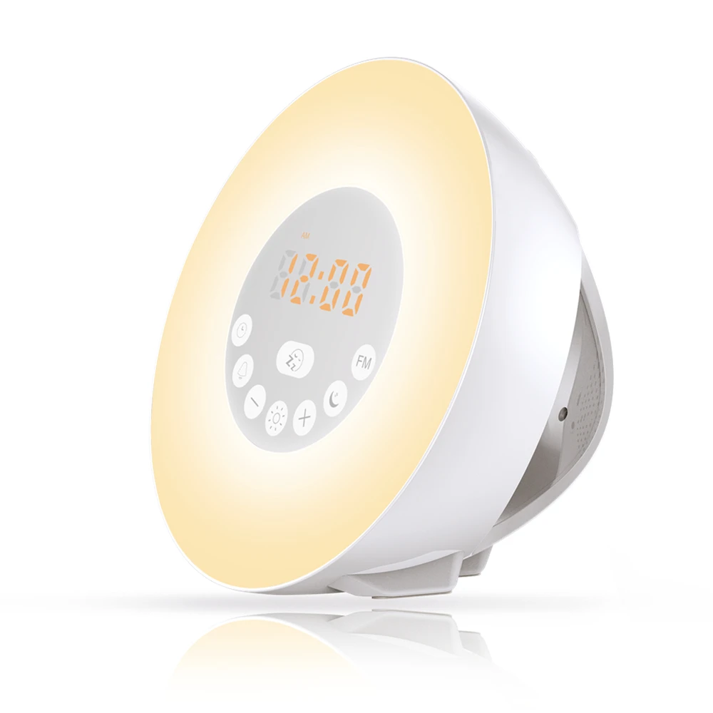 LED Bedside lamp RGB color lving room Sunrise Alarm Clock Coulax