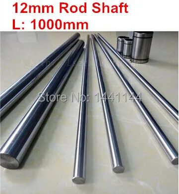 1pc 12mm Case Hardened Chrome Plated Linear Motion Rod Shaft Guid Bearing Steel Cylinder Rail Linear Shaft Straight 400mm