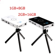C6 DLP projector Android 6.0 quad core dual band wifi vs h96-p projector Bluetooth HDIM portable with 5000mAh battery c6 project