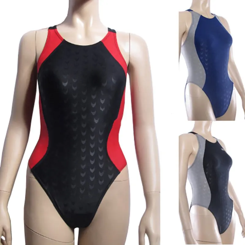 one piece racing competition waterproof chlorine resistant women