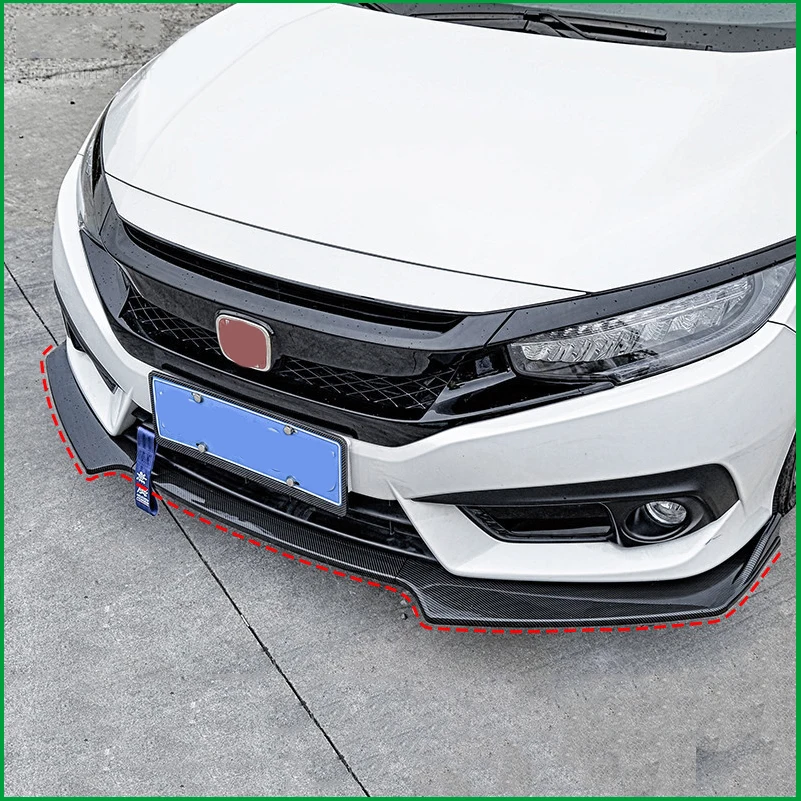 Автомобильный Стайлинг для Honda Civic Sedan 4 двери 2016 2018 передний бампер Нижняя защита