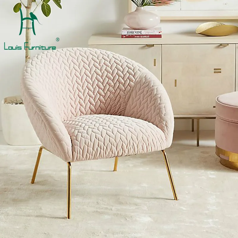 Louis Fashion Living Room Sofas Single Person Leisure Nordic Modern