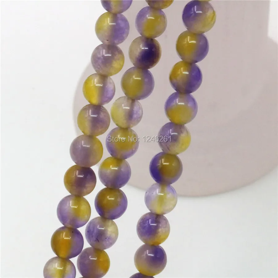 

6mm 8mm 10mm Watermelon Tourmaline Accessories Crafts Loose DIY Round Beads Accessory Parts Jewelry Making Girls Christmas Gifts