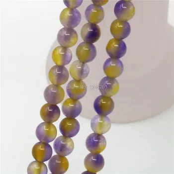 

6mm 8mm 10mm Watermelon Tourmaline Accessories Crafts Loose DIY Round Beads Accessory Parts Jewelry Making Girls Christmas Gifts