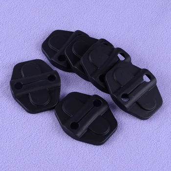 

beler 6Pcs ABS Black 4Door Car Door Lock Protective Cover Decoration Styling Accessories Fit For Jeep Wrangler JL 2018