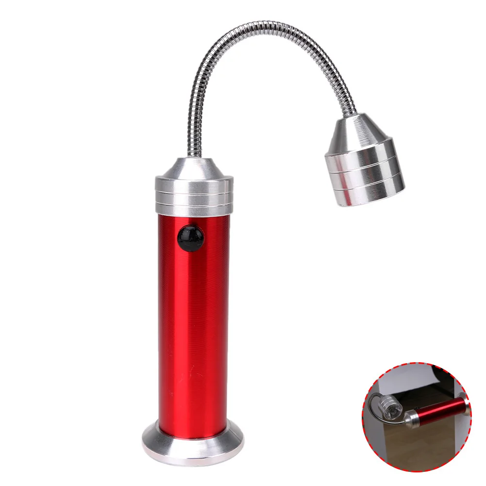 

Flexible Neck LED Flashlight 1 Mode Desk Light 9 LED Working Flashlight Lamp With Magnet Torch Perfect Table Light Use 3*AAA