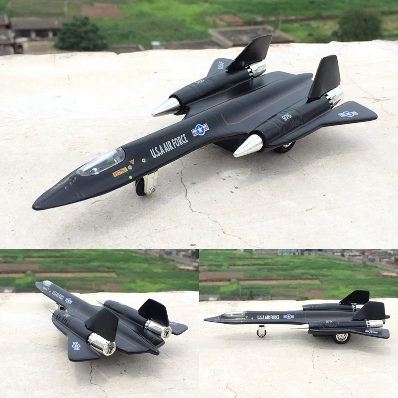 

Mini USA air force calloy model military SR-71A reconnaissance aircraft scout fighter spy plane airplane birthday toy gift 1pc
