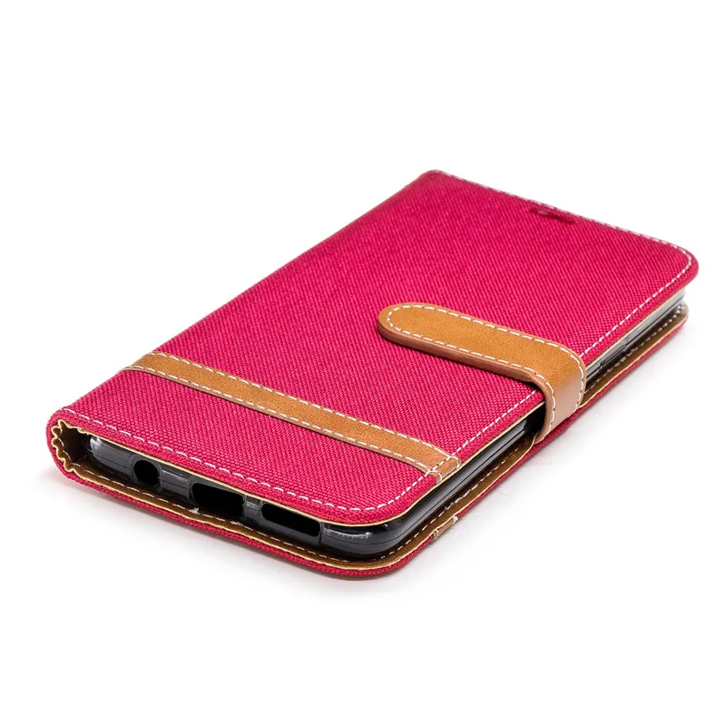 Magnetic Flip Protect Cover For Samsung Galaxy S10 S10Lite S8 S9 A6 A7 A8 2018 A750 A3 A5 Note8 9 Case Denim PU Leather Cover (6)