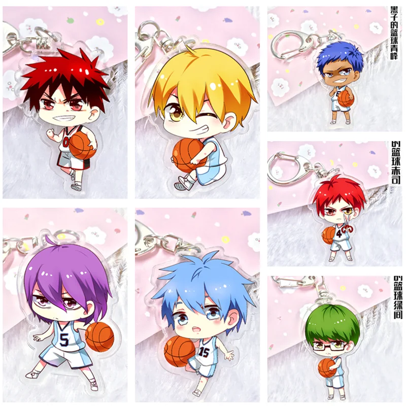 Брелок для ключей Kuroko's баскетбольный Kuroko Tetsuya аниме акриловый аксессуар с