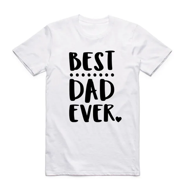Футболка азиатского размера с принтом «лучший папа когда-либо», летняя футболка с круглым вырезом и коротким рукавом, подарок на день папы и отца, футболка для мужчин - Цвет: 2