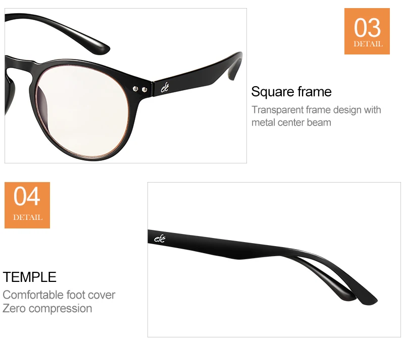 Окружающая среда Для женщин компьютерные очки анти-синий уменьшает цифровой нагрузку на глаза, очищать обычные очки для геймеров очки TR90 E09009