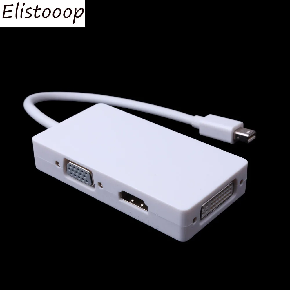 Elistooop мини дисплей на HDMI DVI VGA 3 в 1 Thunderbolt переходник с вилкой гнездо Кабель