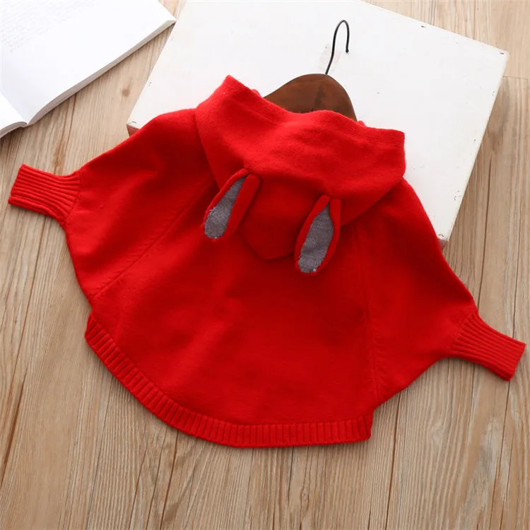  Fanfiluca Girls Sweater Hooded Batwing Sleeve Cardigan Cartoon Cute 2018 Autumn Winter Toddler Girls Cardigan New Year Costume 6