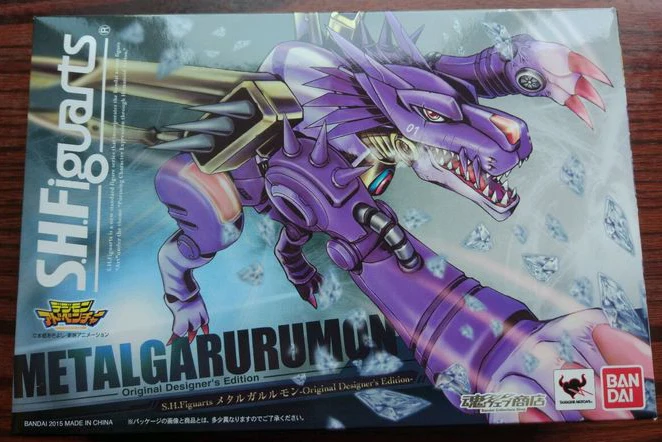 PrettyAngel-Подлинная фигурка Bandai Tamashii Nations S. H. Figuarts Metal Garurumon Подлинная дизайнерская фигурка Digimon