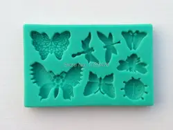 3D силиконовые формы, 1 шт. бабочка формы Торт Шоколадные конфеты Желе Силиконовые формы инструменты украшения