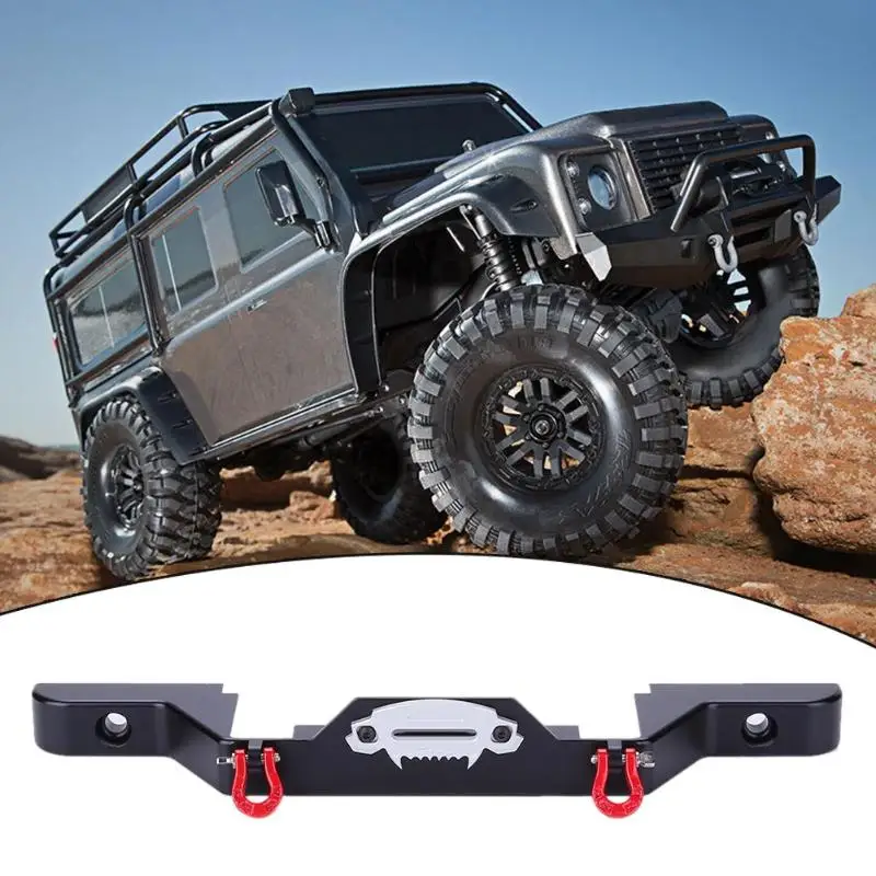 Передний бампер с 2 шт. огнями для TRX 4 Rc4wd Axial scx10 игрушечный альпинистский